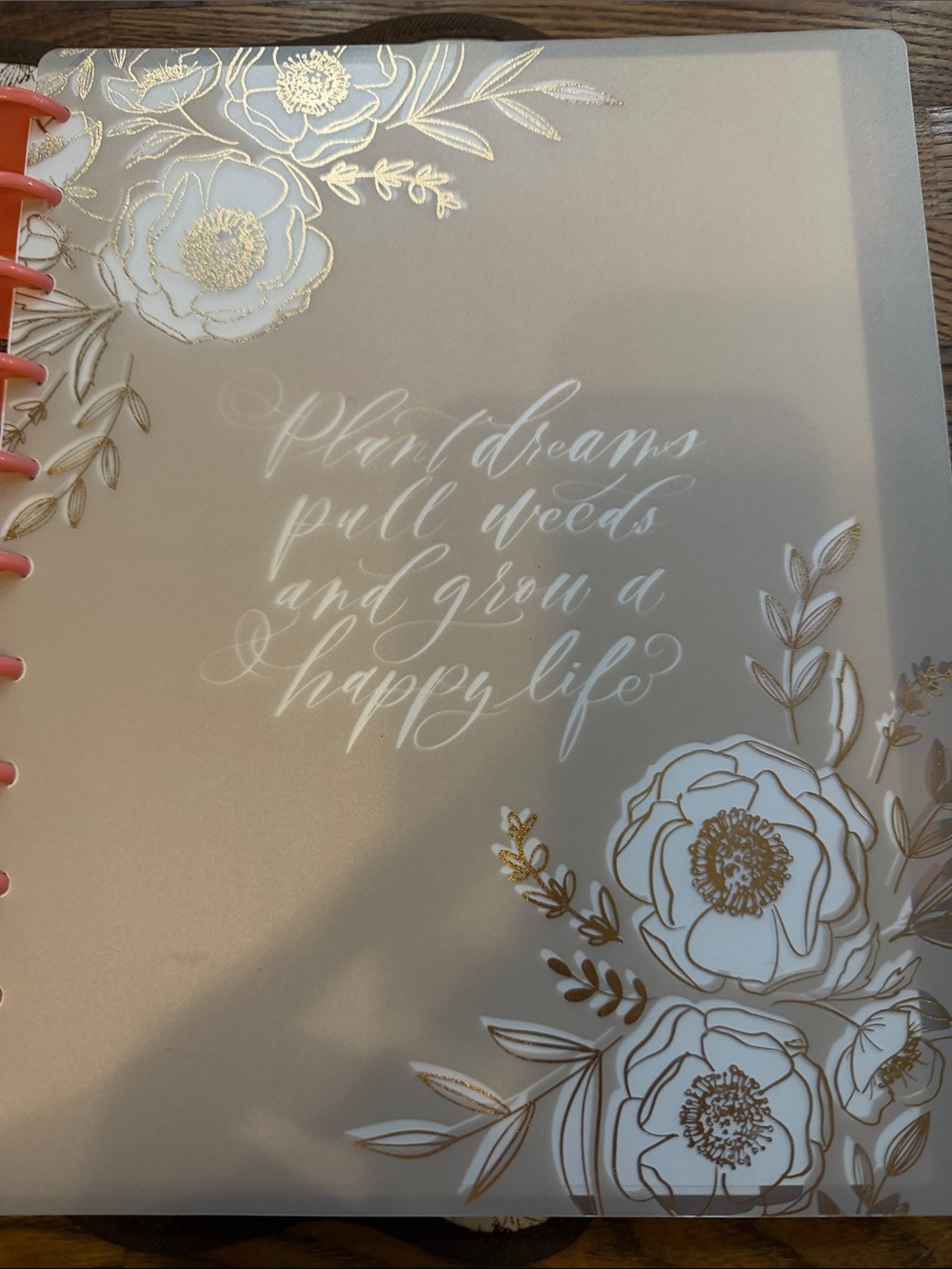 The Happy Planner Blush Pink & Gold Floral Monthly Planner - Picture 14 of 16